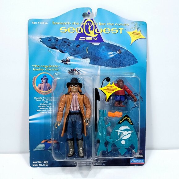 Playmates SeaQuest DSV Action Figure The Regulator Leslie Ferina With Orangutan - Picture 1 of 5